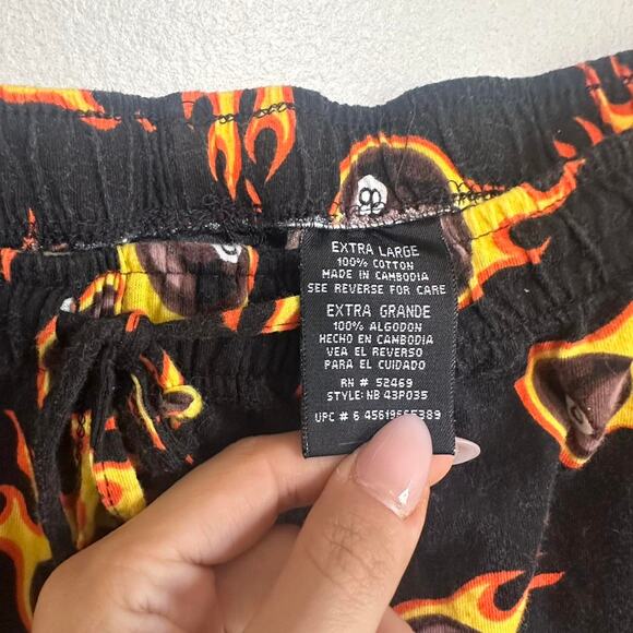 Flame 8-Ball Print Lounge Pants – Size XL (Unisex) - Picture 4 of 8